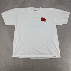 Vintage Miro Sprint T Shirt Mens XL White Preowned Promo Stains